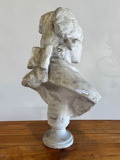French school, 20th century. Bust of a philosopher....