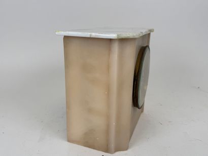 Boundary clock in alabaster and resin, the...