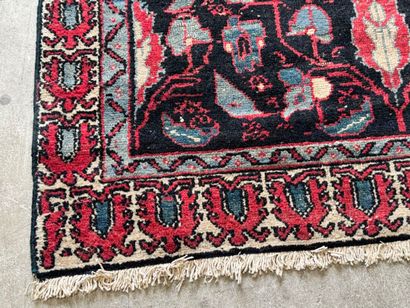 IRAN. 
Hand-knotted polychrome wool carpet...