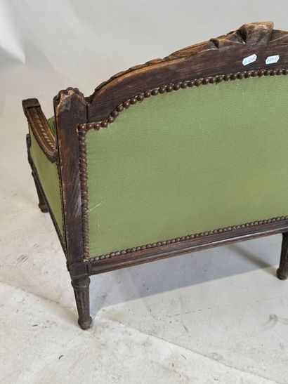 Louis XVI-style, molded and carved beech...