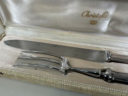 CHRISTOFLE.
Silver-plated and stainless steel...