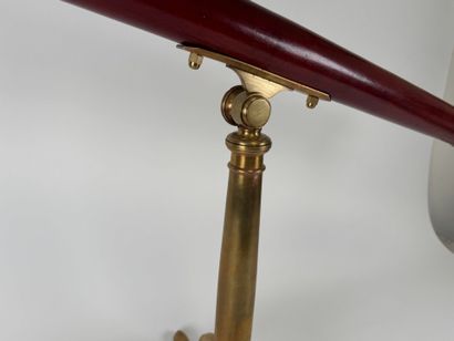 Stained-wood astronomical telescope with...