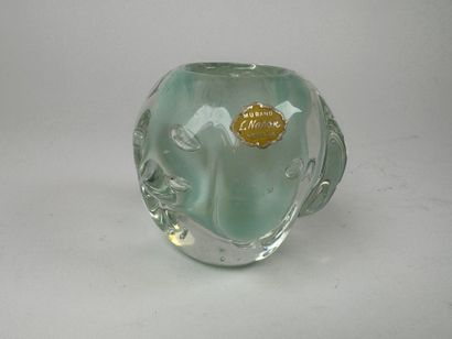MURANO.
Small molded and bubbled glass vase...