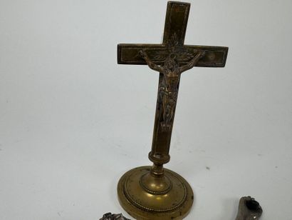 Two Christs in regula and brass.
27 x 20...