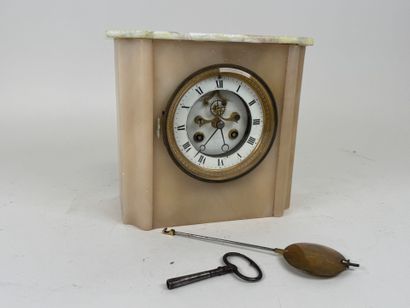 Boundary clock in alabaster and resin, the...