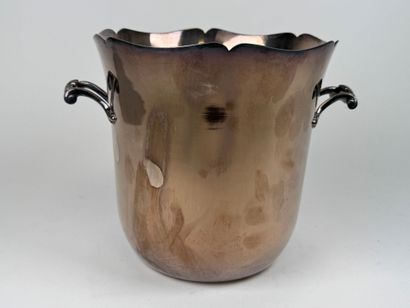 ERCUIS Silver-plated champagne bucket with...
