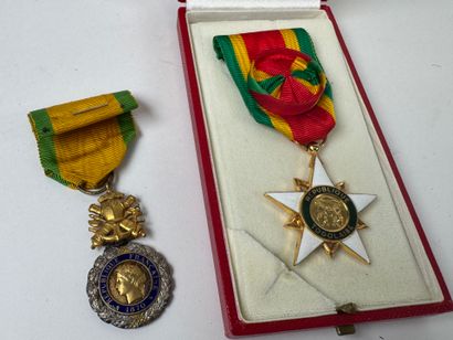 Lot of two medals including 
