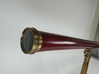 Stained-wood astronomical telescope with...