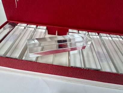 Lot comprising: - BACCARAT. Series of 12...
