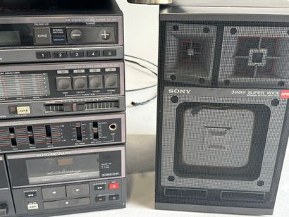SONY. 
HI-FI system with two SONY speakers,...