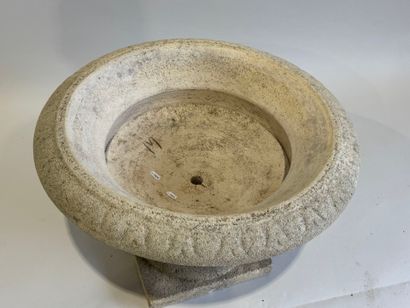 Garden basin in reconstituted stone, with...