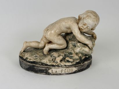 French school, 20th c. La Peur (Fear), a...