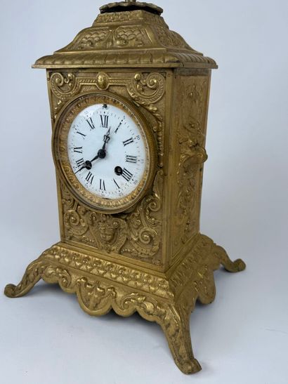 Louis XIV style chased and gilt bronze terminal...