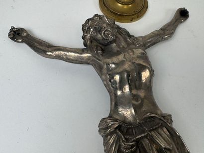 Two Christs in regula and brass.
27 x 20...