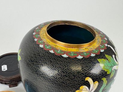 ASIA, 20th C. Cloisonné and enameled brass...