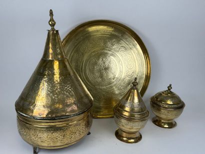 MOROCCO, early 20th century. 
Chased brass...