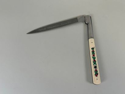 Large VENDETTA (Corsica) knife in ivory and...