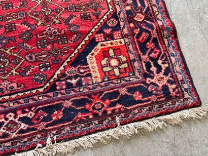 IRAN. 
Polychrome wool carpet with stylized...