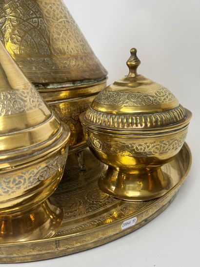 MOROCCO, early 20th century. 
Chased brass...
