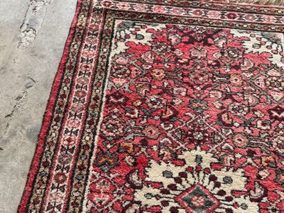 IRAN. 
Hand-knotted polychrome wool carpet...