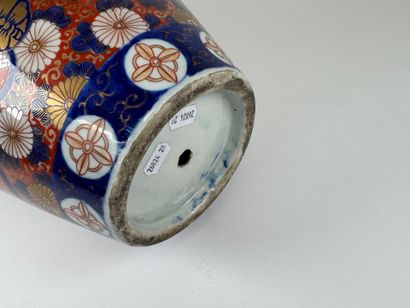 ASIA,20th century Polychrome porcelain baluster...