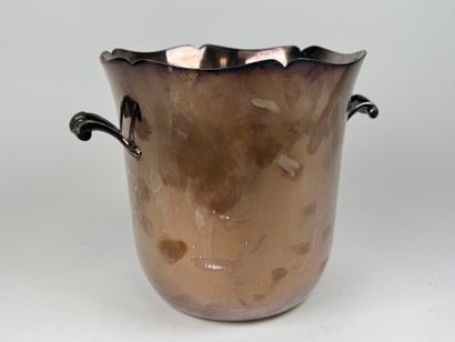 ERCUIS Silver-plated champagne bucket with...