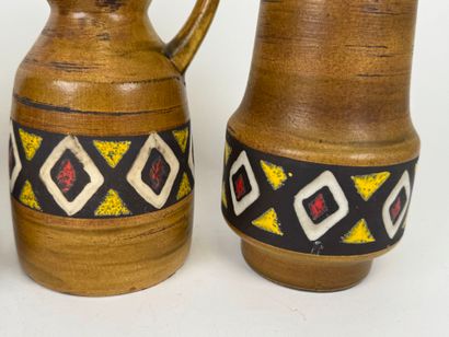 GERMANY and others.
Four polychrome earthenware...