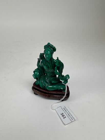 CHINA, 20th century.
Kneeling figure.
Subject...