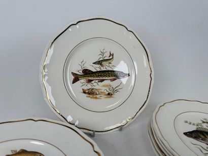 LONGCHAMP, part of a polychrome and gold...