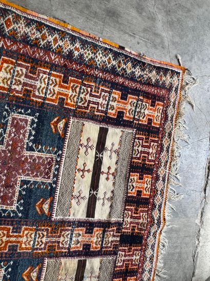 MOROCCO, 20th century. 
Hand-woven polychrome...