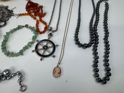 Lot of costume jewelry including necklaces,...