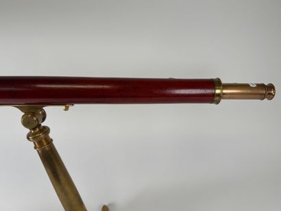 Stained-wood astronomical telescope with...