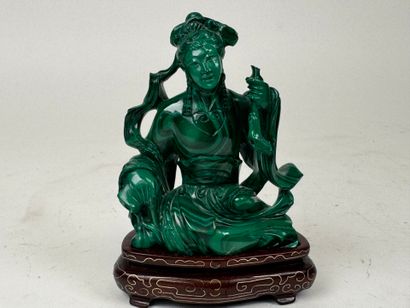 CHINA, 20th century.
Kneeling figure.
Subject...