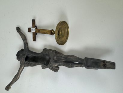 Two Christs in regula and brass.
27 x 20...