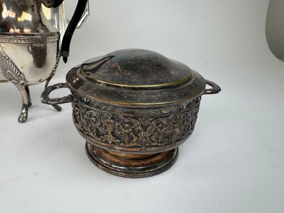 Silver-plated tea and coffee set including...