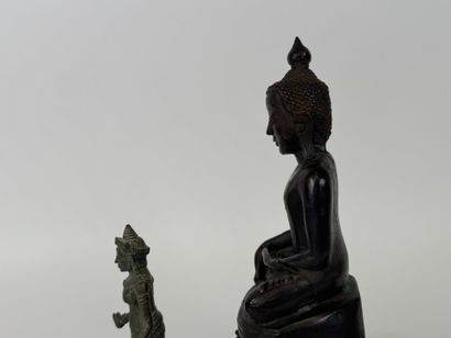 BURMA, 19th century. 
Buddha. 
Bronze proof....