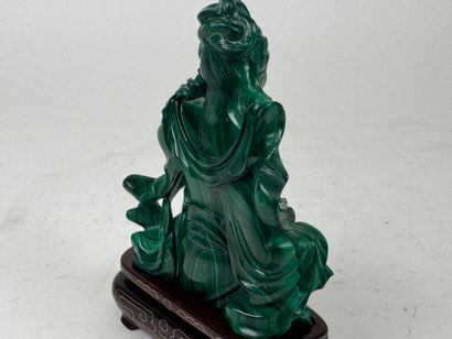 CHINA, 20th century.
Kneeling figure.
Subject...