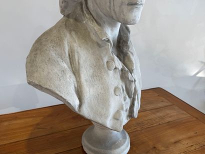 French school, 20th century. Bust of a philosopher....