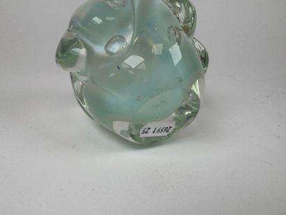 MURANO.
Small molded and bubbled glass vase...