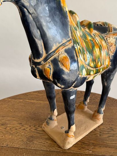 CHINA, 20th century.
TANG style.
Large polychrome...