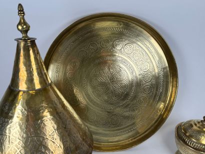 MOROCCO, early 20th century. 
Chased brass...