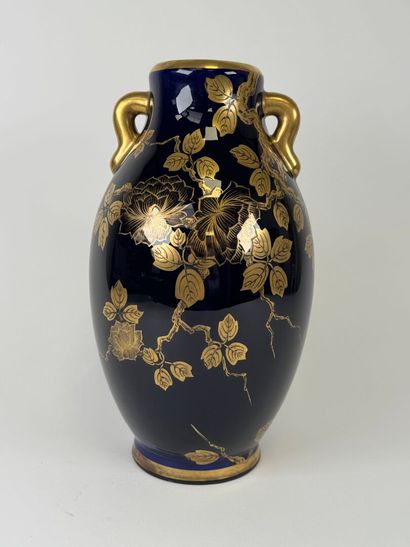 SAINTE RADEGONDE.
Midnight-blue enameled...