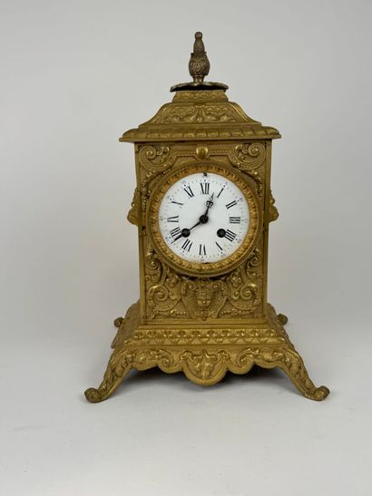 Louis XIV style chased and gilt bronze terminal...