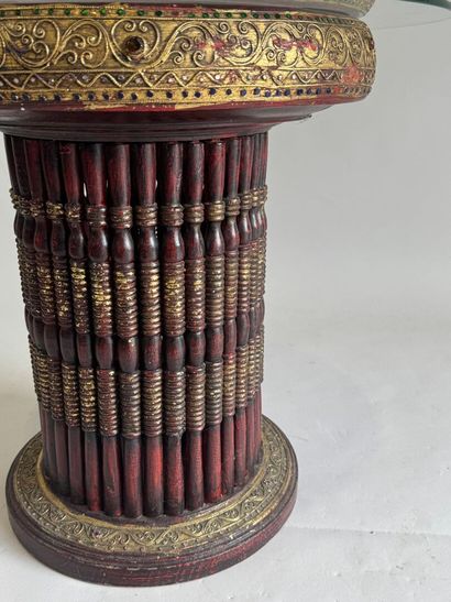 SOUTH ASIA, 20th century. 
Small pedestal...