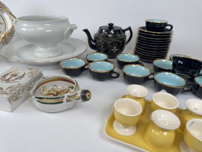Important porcelain and earthenware polychrome...