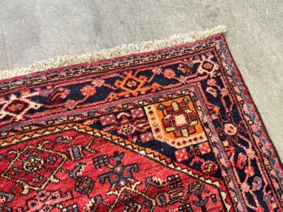 IRAN. 
Polychrome wool carpet with stylized...