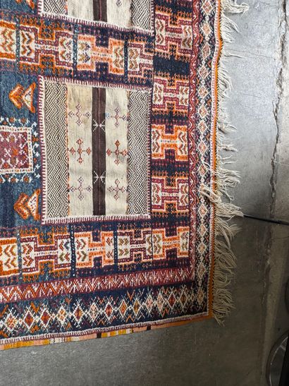 MOROCCO, 20th century. 
Hand-woven polychrome...