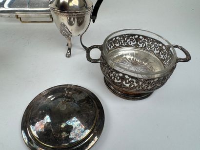 Silver-plated tea and coffee set including...