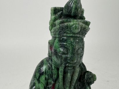 CHINA, 20th century.
Old wise man.
Carved...
