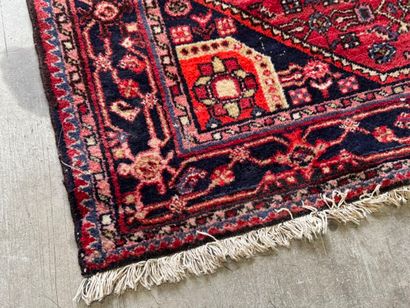 IRAN. 
Polychrome wool carpet with stylized...